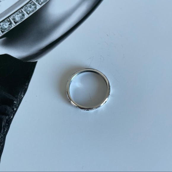 925 Sterling Silver Dog / Cat Paw Print Ring - Picture 5 of 6